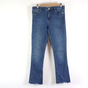 Free People Bootcut Raw Distressed Hem Jeans size 29